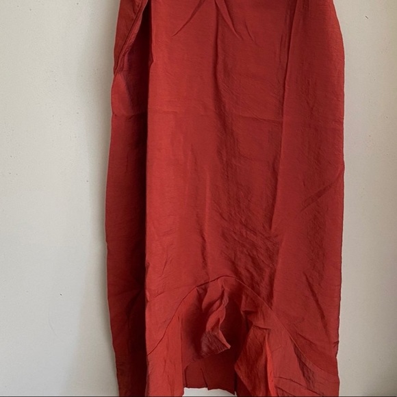 Anthropologie Lacausa Burnt Orange Slip Dress Size XS - Picture 4 of 9